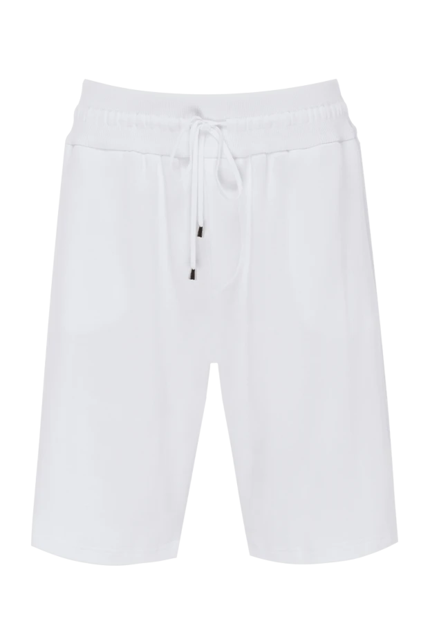 Cesare di Napoli man men's white cotton shorts buy with prices and photos 173445 - photo 1