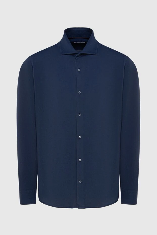 Loro Piana man blue cotton shirt for men 173467 - photo 1