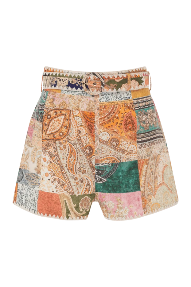 Zimmermann beige linen and silk shorts for women 173478 - photo 1