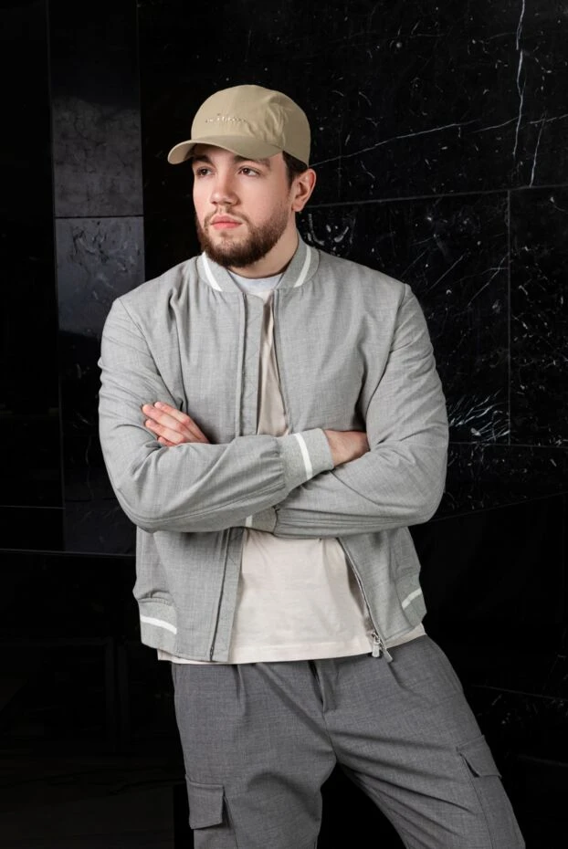 Kiton beige cotton and nylon cap for men 173485 - photo 2