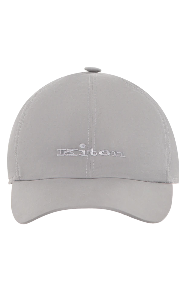 Kiton cap made of cotton and nylon gray for men 173486 - photo 1