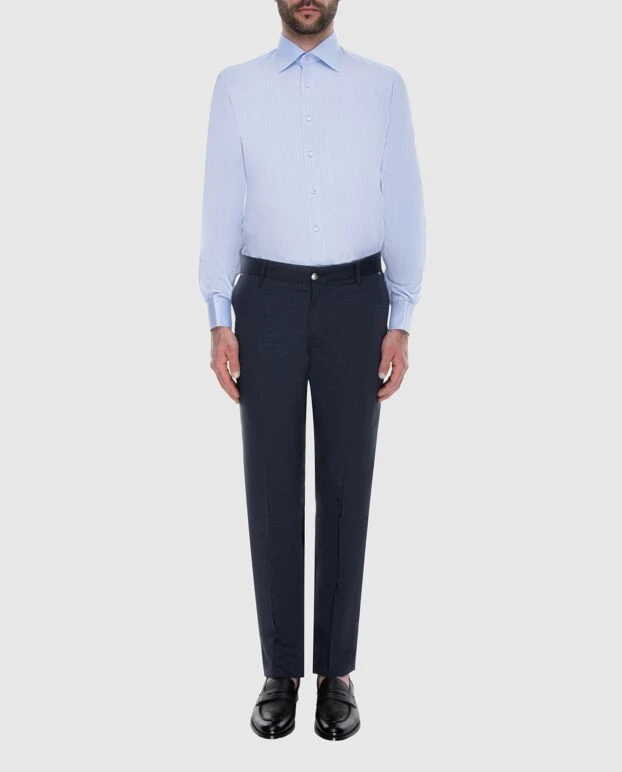 Stefano Ricci men's blue jeans with silver logo 173501 - photo 2