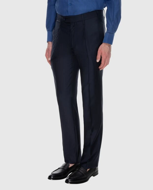 Stefano Ricci classic men's blue basic pants 173508 - photo 3