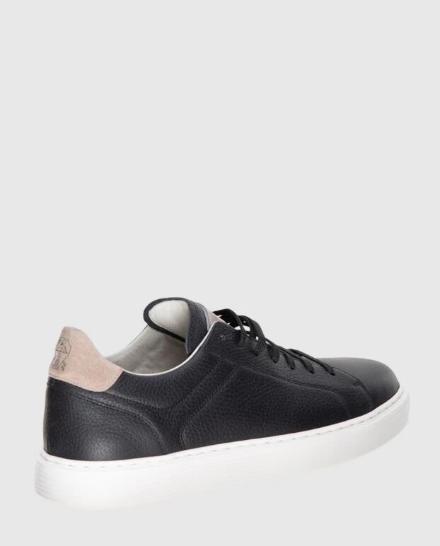 Brunello Cucinelli кросівки зі шкіри чорні чоловічі 173535 - фото 3