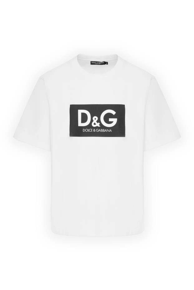 Dolce & Gabbana man white cotton t-shirt for men buy with prices and photos 173570 - photo 1