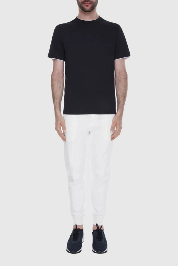 Loro Piana мужские футболка из хлопка черная мужская купить с ценами и фото 173578 - фото 2