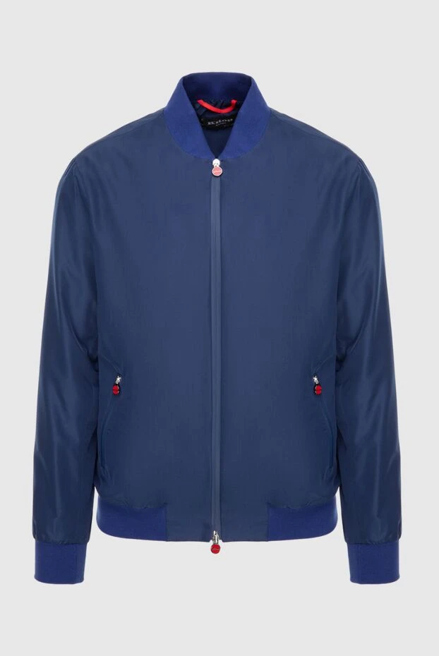 Kiton man blue polyester jacket for men 173594 - photo 1