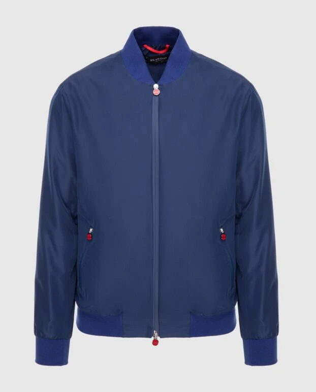 Kiton polyester jacket blue for men 173594 - photo 1