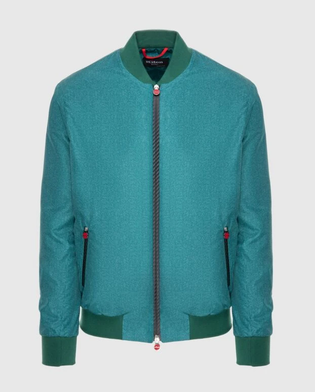 Kiton men's polyester jacket in green 173596 - photo 1