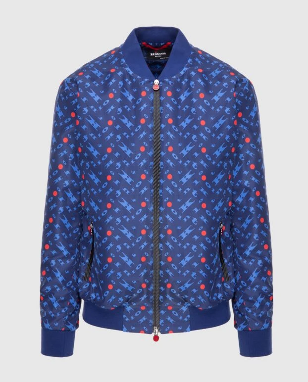 Kiton polyester jacket blue for men 173597 - photo 1