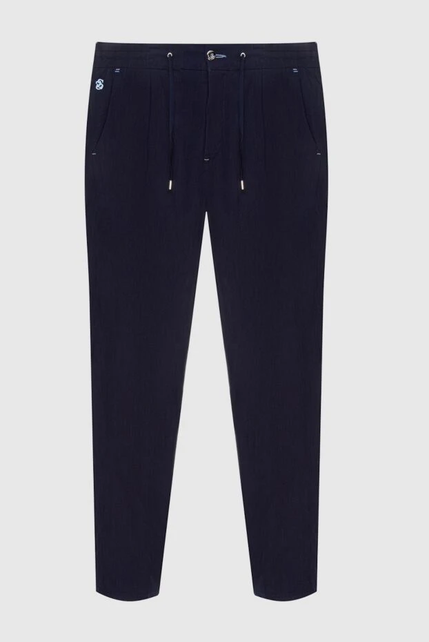 Scissor Scriptor dark blue men's jeans classic drawstring 197003 - photo 1