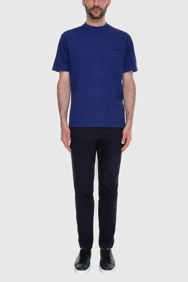 Scissor Scriptor dark blue men's jeans classic drawstring 197003 - photo 2