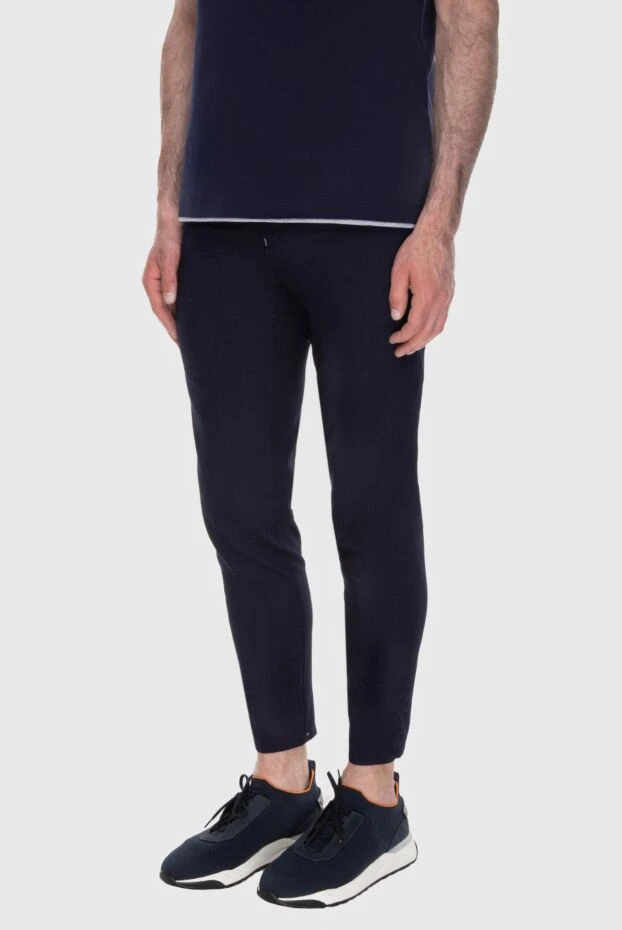 Scissor Scriptor men's navy blue jeans with drawstrings 196991 - photo 3