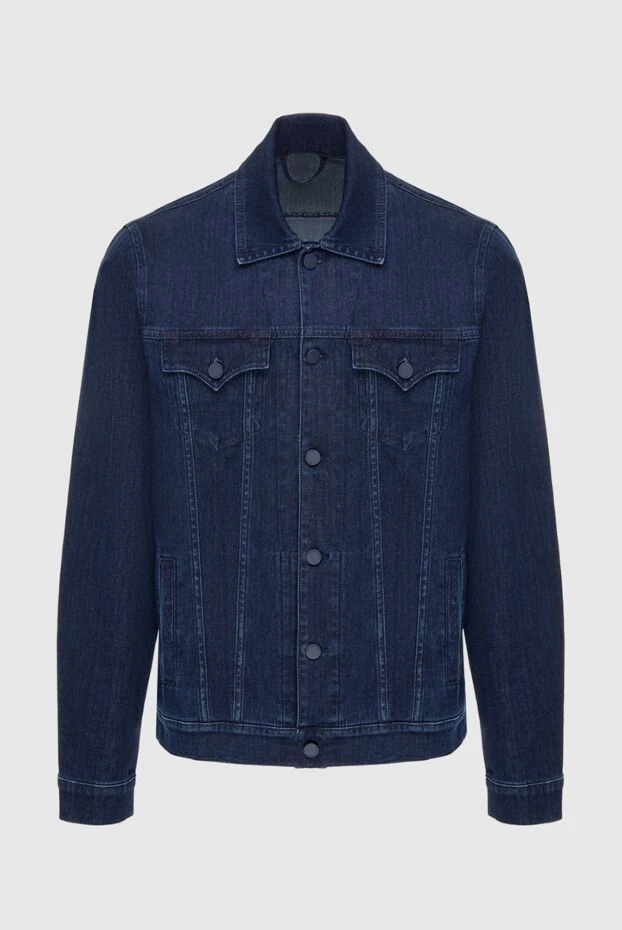 Scissor Scriptor man cotton and elastane denim jacket blue for men 173618 - photo 1