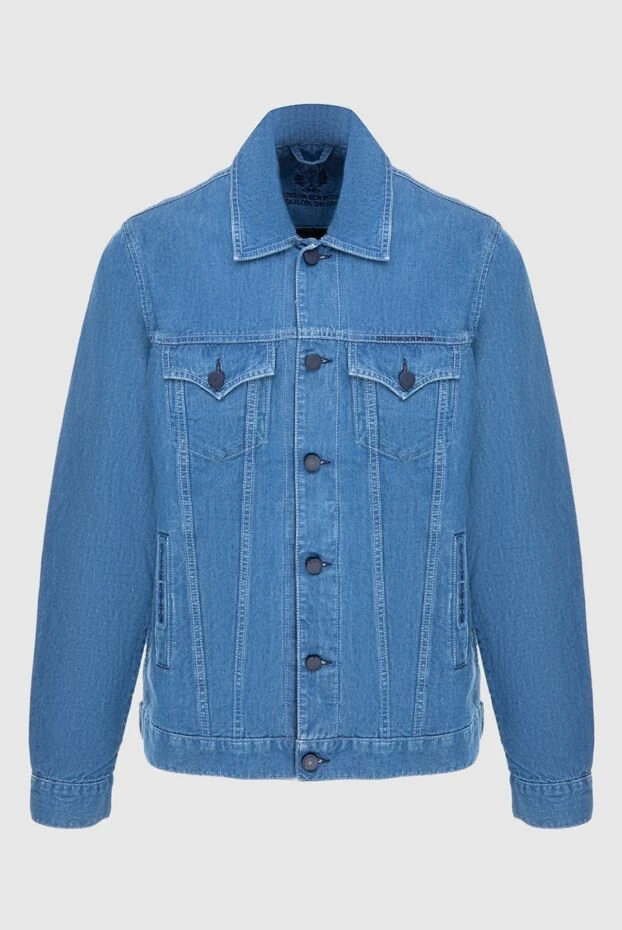 Scissor Scriptor man blue cotton and linen denim jacket for men buy with prices and photos 173623 - photo 1