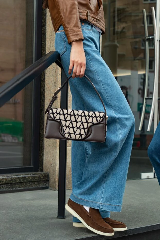 Scissor Scriptor light blue high waist wide leg women's jeans 173624 - photo 2