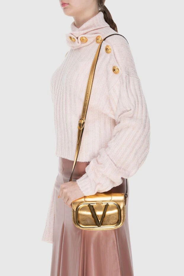 Valentino woman gold leather bag for women buy with prices and photos 173635 - photo 2