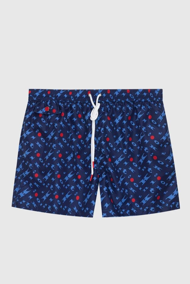 Kiton man blue polyester beach shorts for men 173654 - photo 1