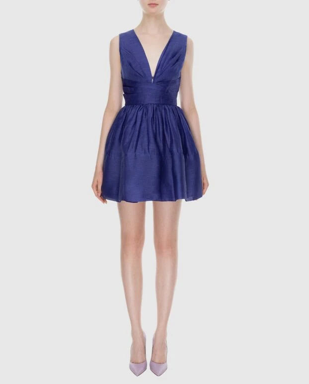 Zimmermann purple women's mini dress with v-neckline 173684 - photo 2