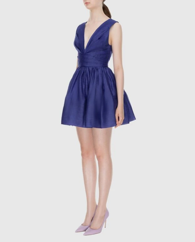 Zimmermann purple women's mini dress with v-neckline 173684 - photo 3