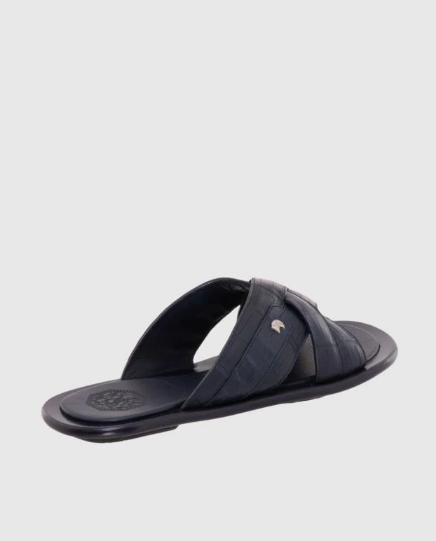 Stefano Ricci сандалі чоловічі коричневі з фактурної шкіри 173723 - фото 3