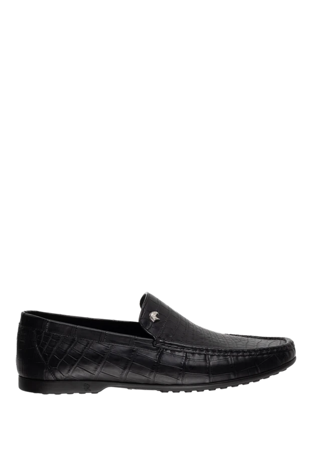 Stefano Ricci мокасини чоловічі зі шкіри алігатора чорні 173731 - фото 1