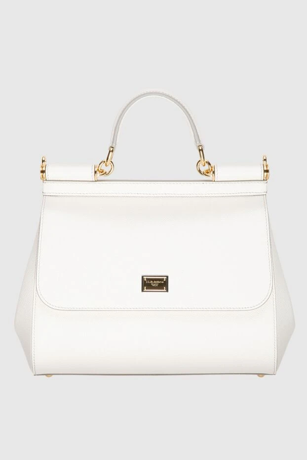 Dolce & Gabbana женские сумка из кожи белая женская купить с ценами и фото 173754 - фото 1