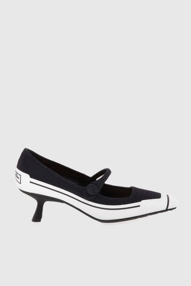 Dior женские туфли на каблуке из полиэстера черные женские купить с ценами и фото 173768 - фото 1