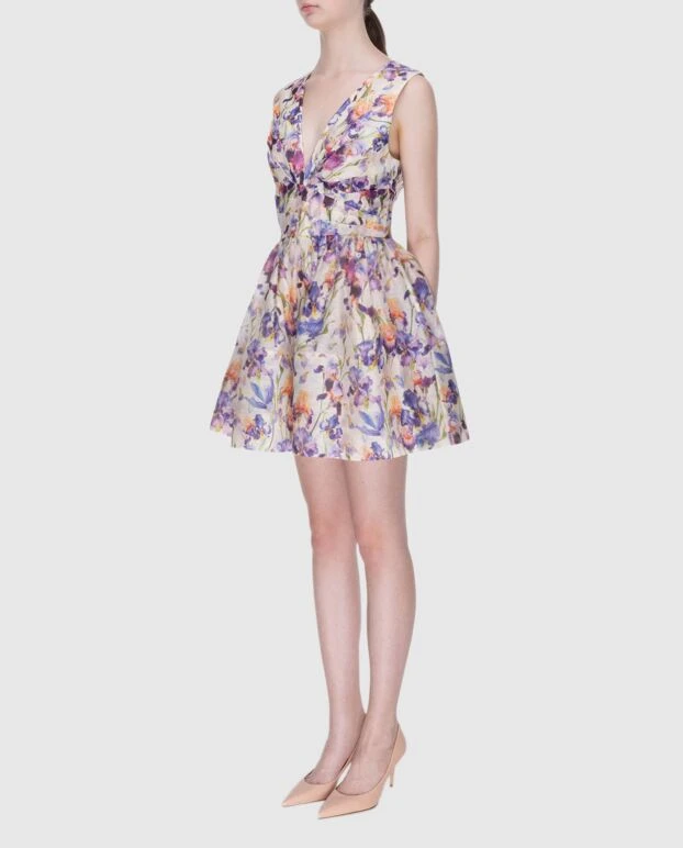 Zimmermann blue women's mini dress with a v-neckline 173822 - photo 3