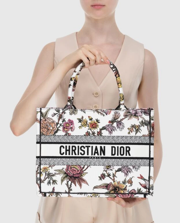 Dior woman white cotton bag for women buy with prices and photos 173830 - photo 2