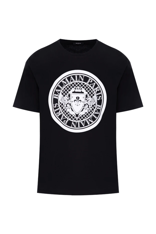 Balmain man black cotton t-shirt for men 173852 - photo 1