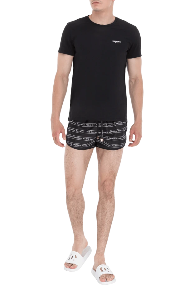 Balmain мужские футболка из хлопка черная мужская купить с ценами и фото 173857 - фото 2
