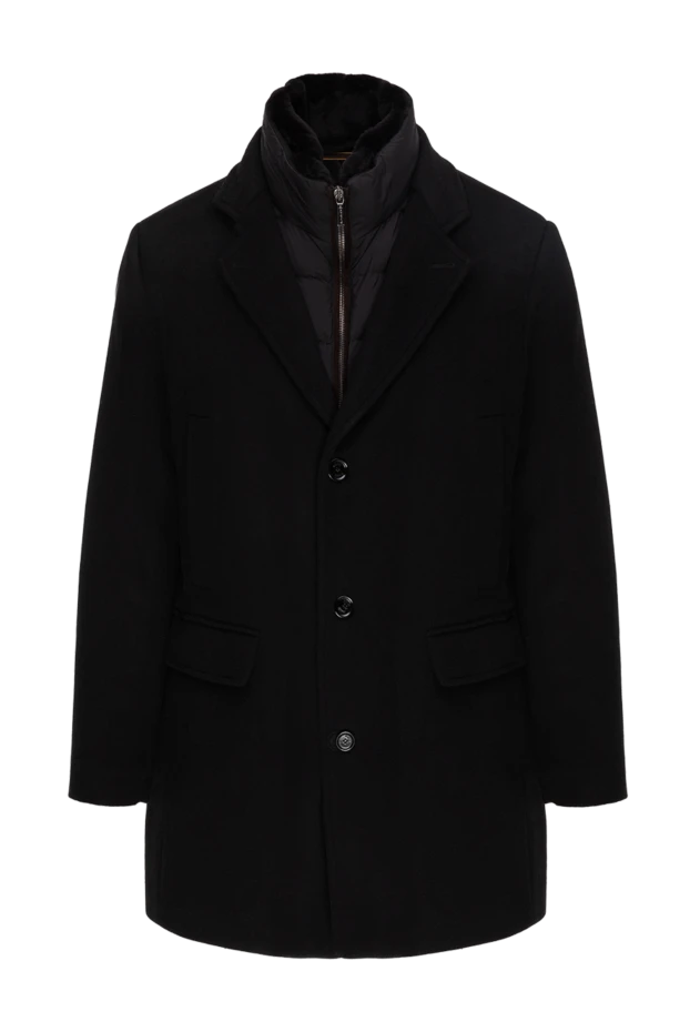 Moorer мужские пальто из шерсти и кашемира черное мужское купить с ценами и фото 173866 - фото 1