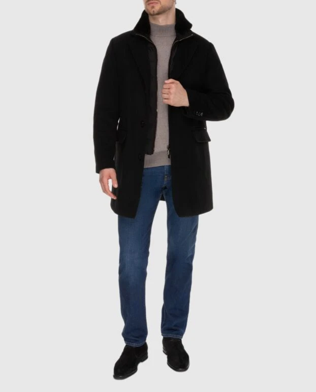 Moorer man black wool and cashmere coat for men buy with prices and photos 173866 - photo 2
