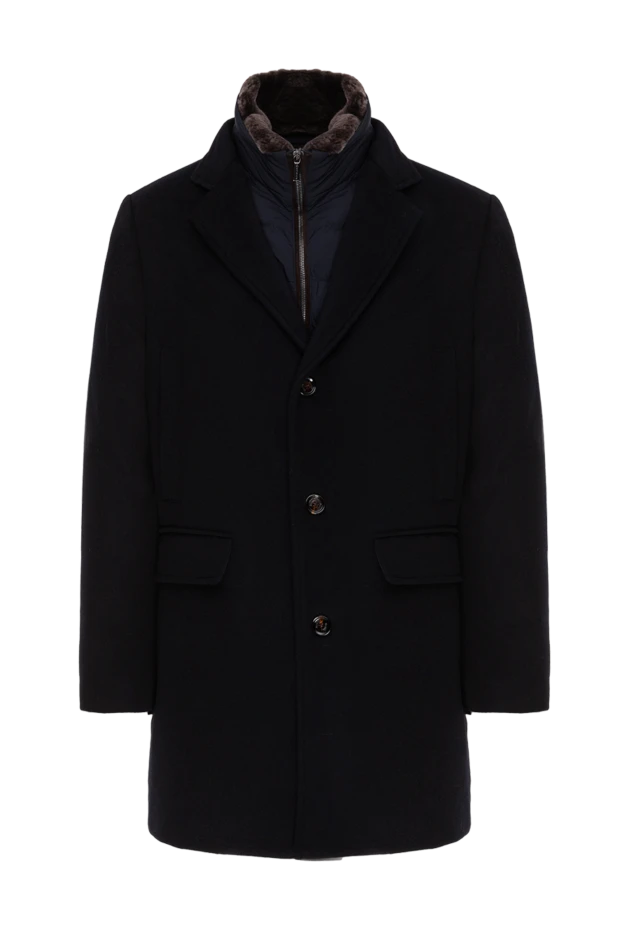 Moorer чоловічі пальто з вовни та кашеміру синя чоловіче купити фото з цінами 173867 - фото 1