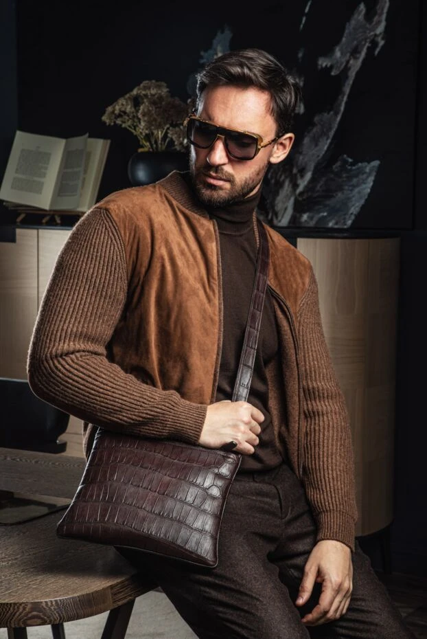 Balmain солнцезащитные очки мужские квадратные с золотистой оправой 173882 - фото 2