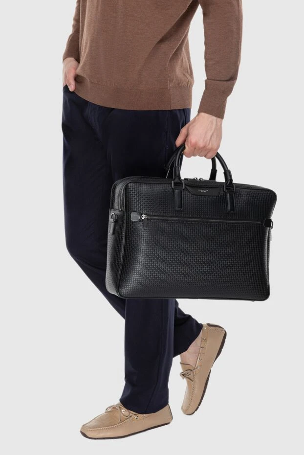 Serapian мужские сумка из кожи черная мужская купить с ценами и фото 173898 - фото 2