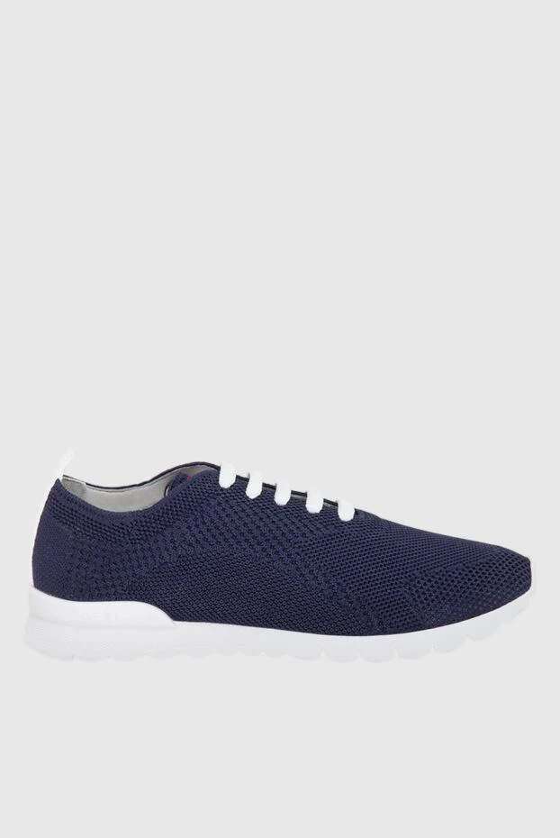 Kiton men's blue sneakers with logo on the tongue 173916 - photo 1