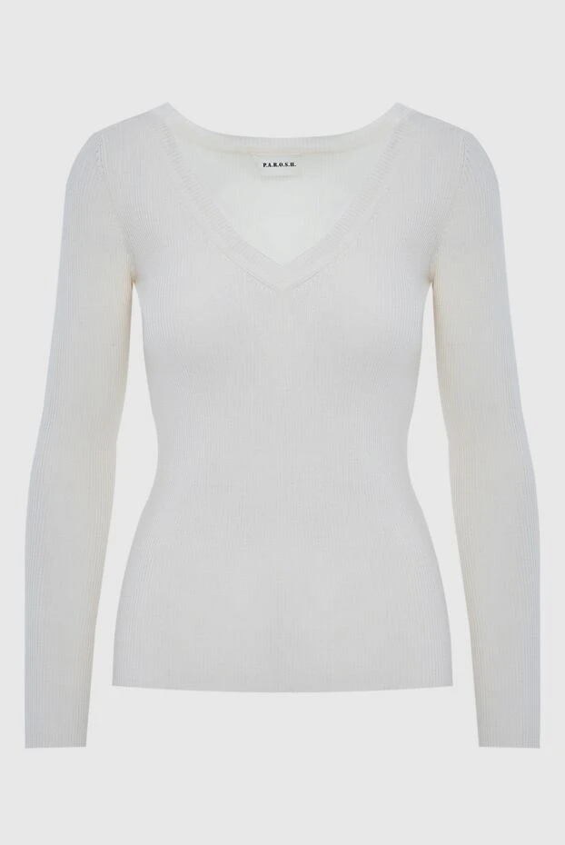 P.A.R.O.S.H. woman white wool jumper for women buy with prices and photos 173920 - photo 1