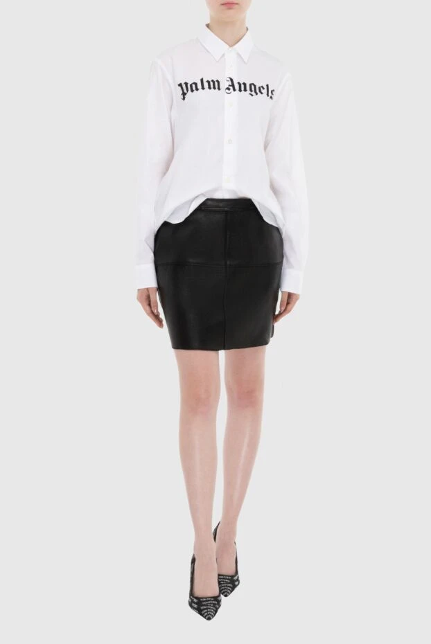 P.A.R.O.S.H. woman black leather skirt for women 173931 - photo 2