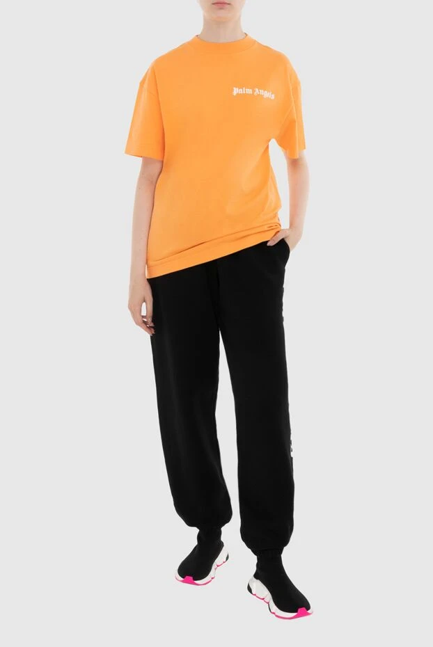 Palm Angels woman orange cotton t-shirt for women 173935 - photo 2