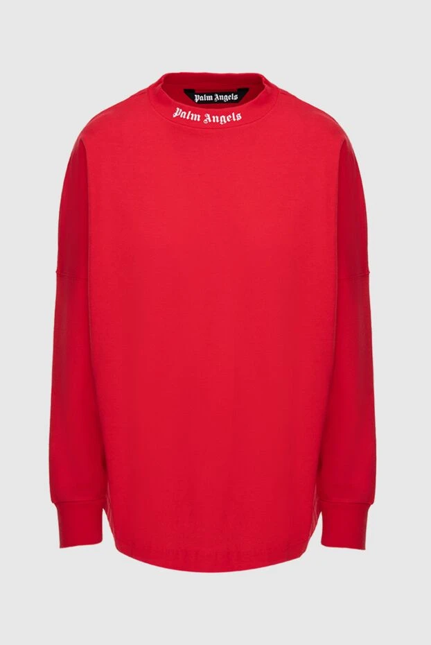 Red cotton sweatshirt for women