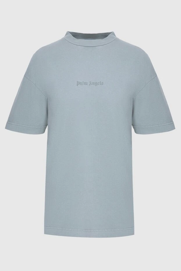 Palm Angels women's gray cotton loose-fitting t-shirt with logo 196959 - photo 1
