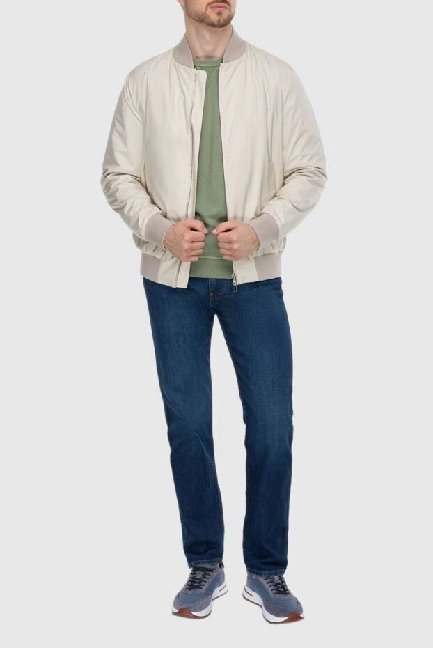 Loro Piana мужские куртка из полиэстера бежевая мужская купить с ценами и фото 173960 - фото 2