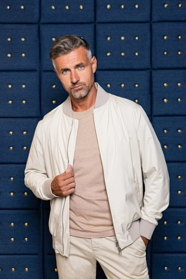 Loro Piana men's beige jacket with zipper 173960 - photo 2