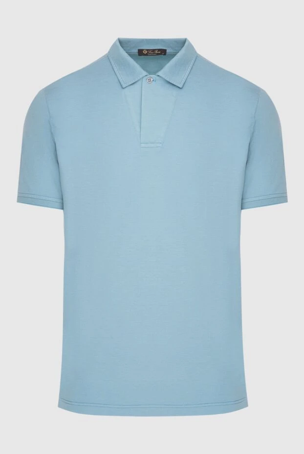 Loro Piana man cotton and silk polo blue for men buy with prices and photos 173964 - photo 1