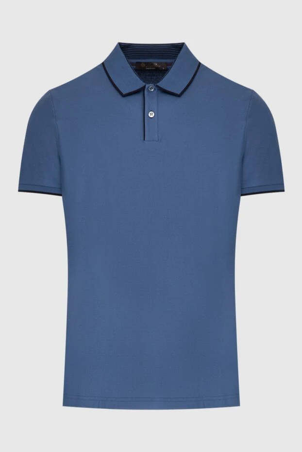 Loro Piana man cotton and elastane polo blue for men buy with prices and photos 173967 - photo 1