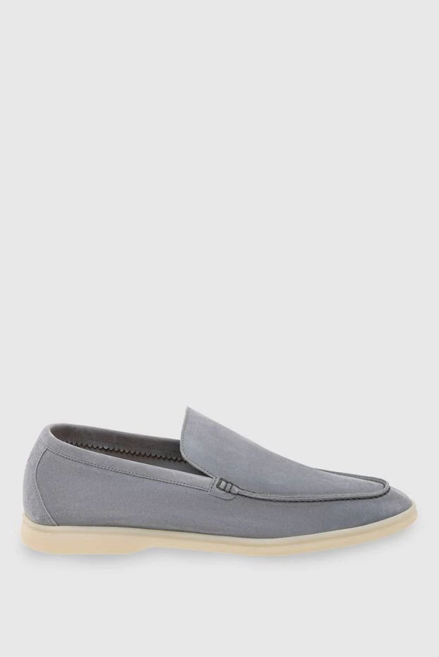 Loro Piana man gray suede loafers for men 173973 - photo 1