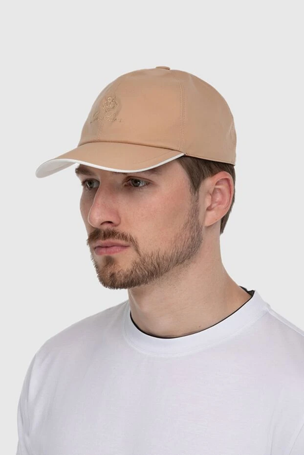 Loro Piana man beige polyester cap for men 173982 - photo 2