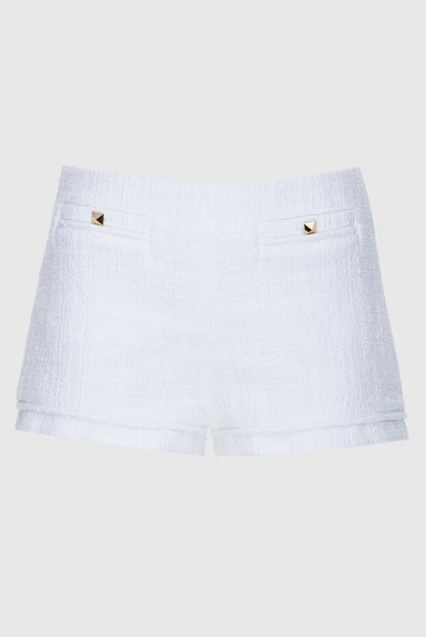 Valentino woman white cotton and viscose shorts for women 174027 - photo 1